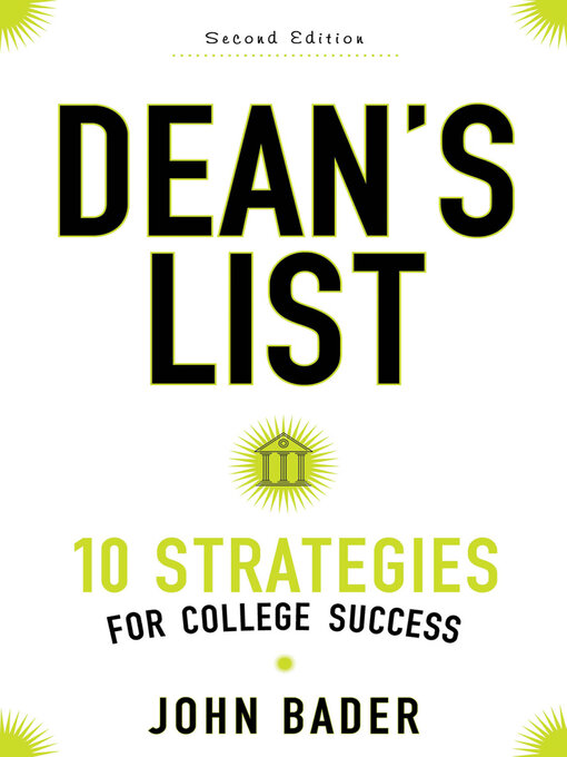 Title details for Dean's List by John Bader - Available